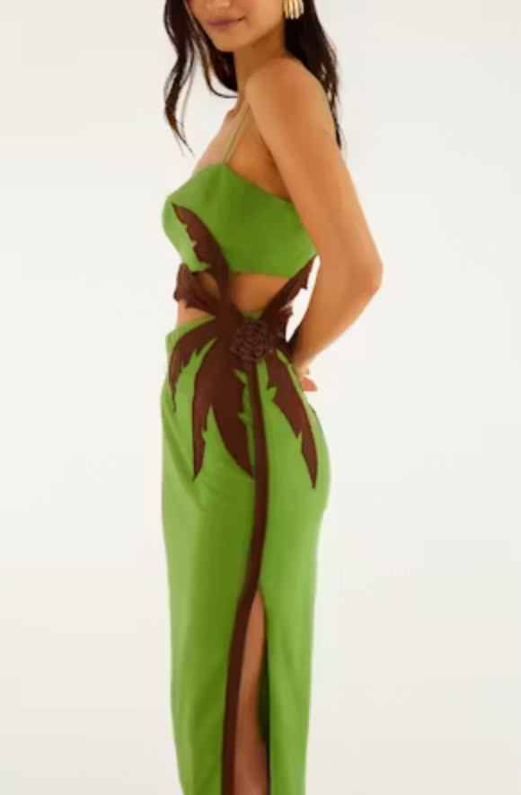 FARM RIO GREEN PALM TREE MAXI DRESS – Teak and Ivy FARM RIO GREEN PALM TREE MAXI DRESS – Teak and Ivy