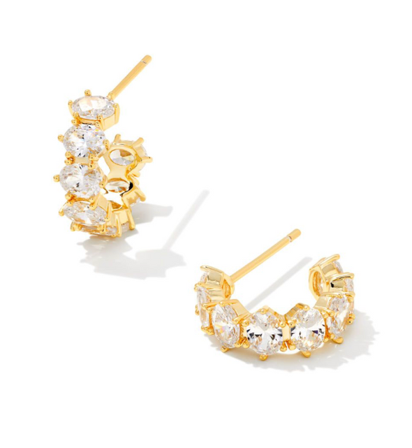 CAILIN CRYSTAL HUGGIE EARRING