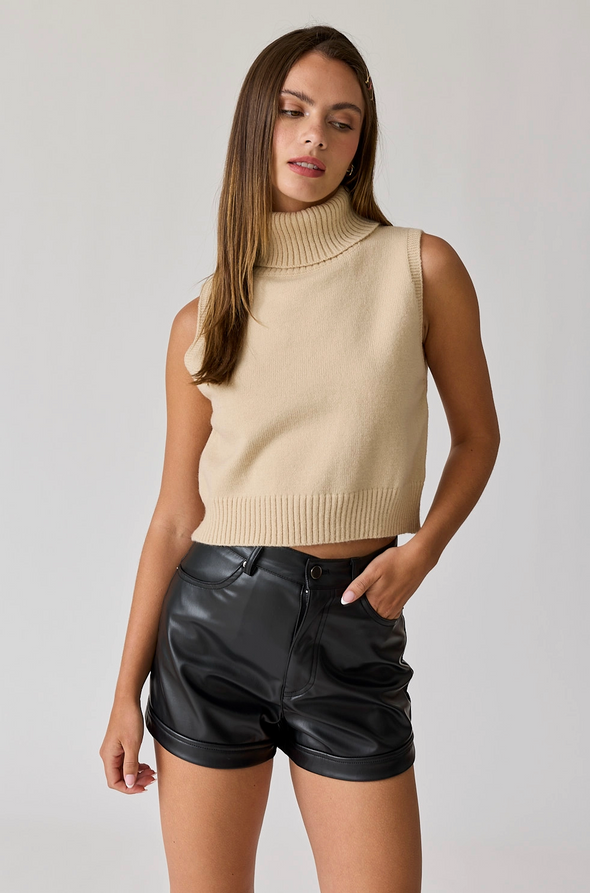 ALICE TURTLE NECK KNIT TOP