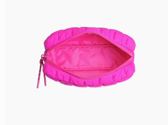 Quilted Puffer Nylon Pouch