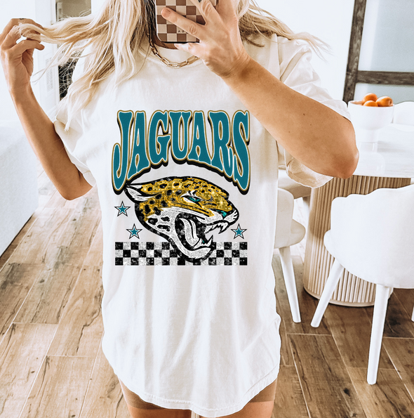 JAGUARS FAUX GLITTER TEE