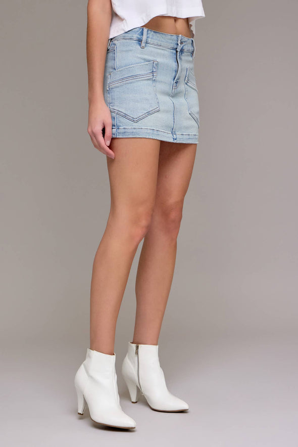 PEYTON LOW-RISE MINI SKIRT
