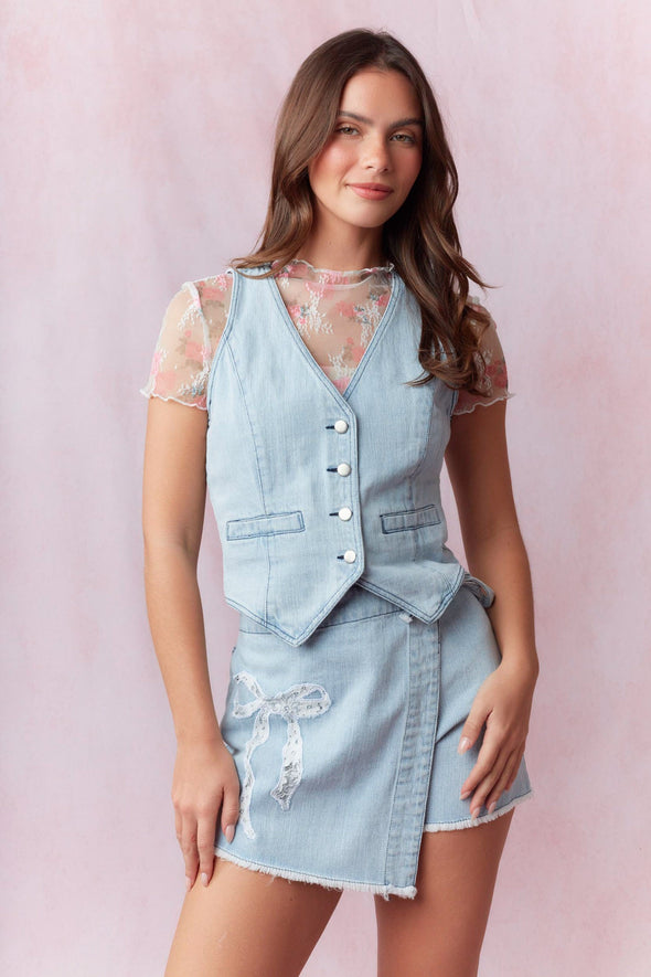 BRIELLE DENIM VEST
