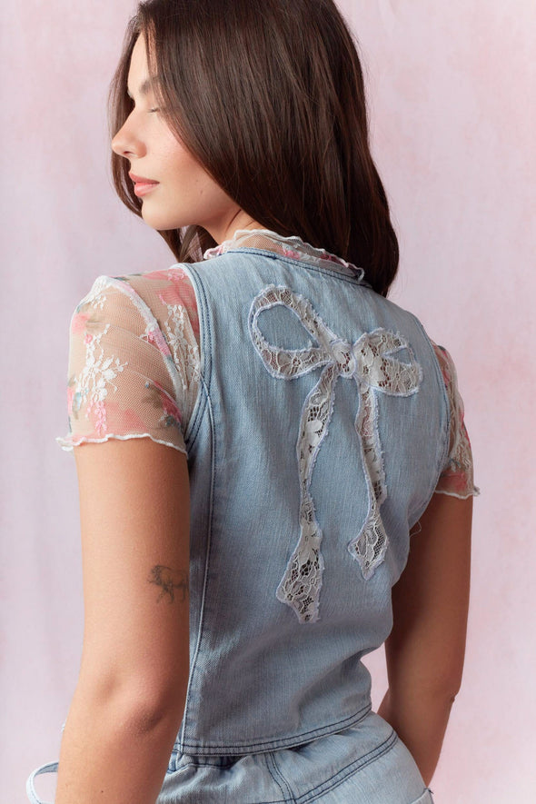 BRIELLE DENIM VEST