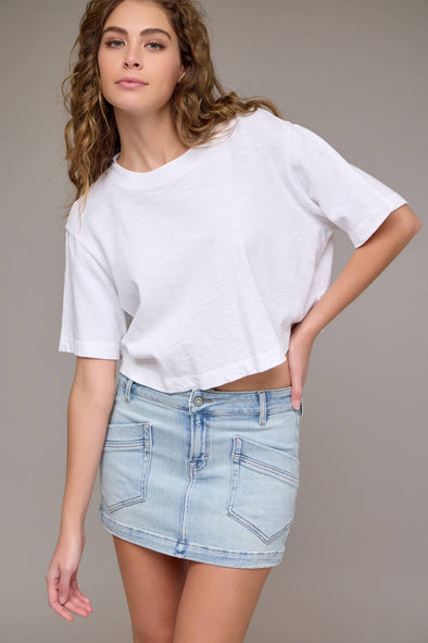 PEYTON LOW-RISE MINI SKIRT
