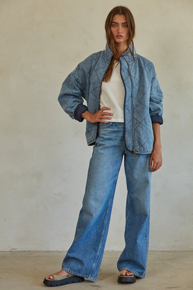 WOVEN COTTON MEDIUM WASHED JACKET