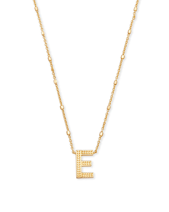 LETTER PENDANT NECKLACE IN GOLD