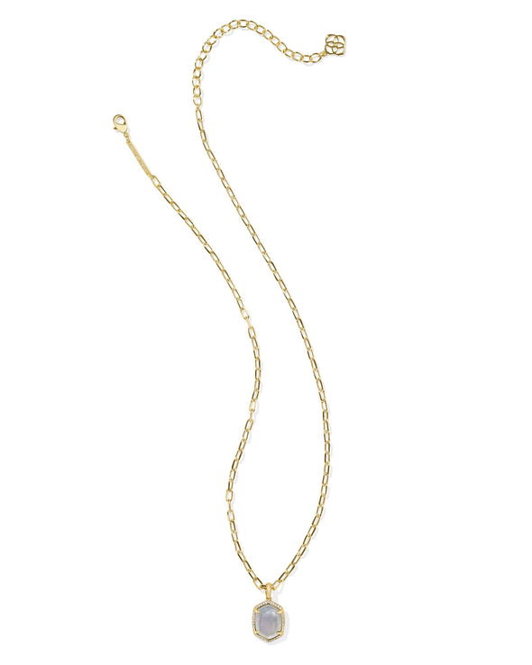 DAPHNE PAVE FRAME PENDANT NECKLACE