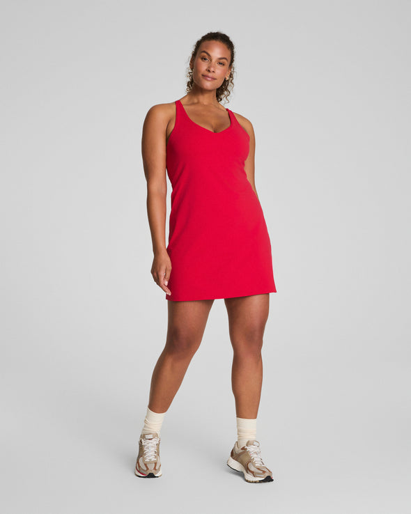 GET MOVING V-NECK DRESS