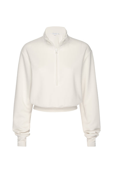 GOOD AMERICAN AIR SOFT SCUBA HALF ZIP