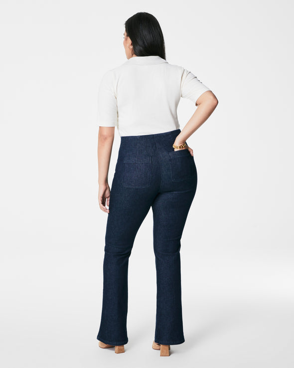 SPANX EVERYWHERE ZERO WAISTBAND MICRO FLARE JEANS