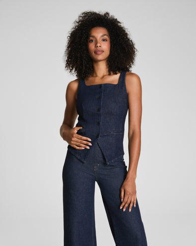 SPANX DENIM VEST TOP