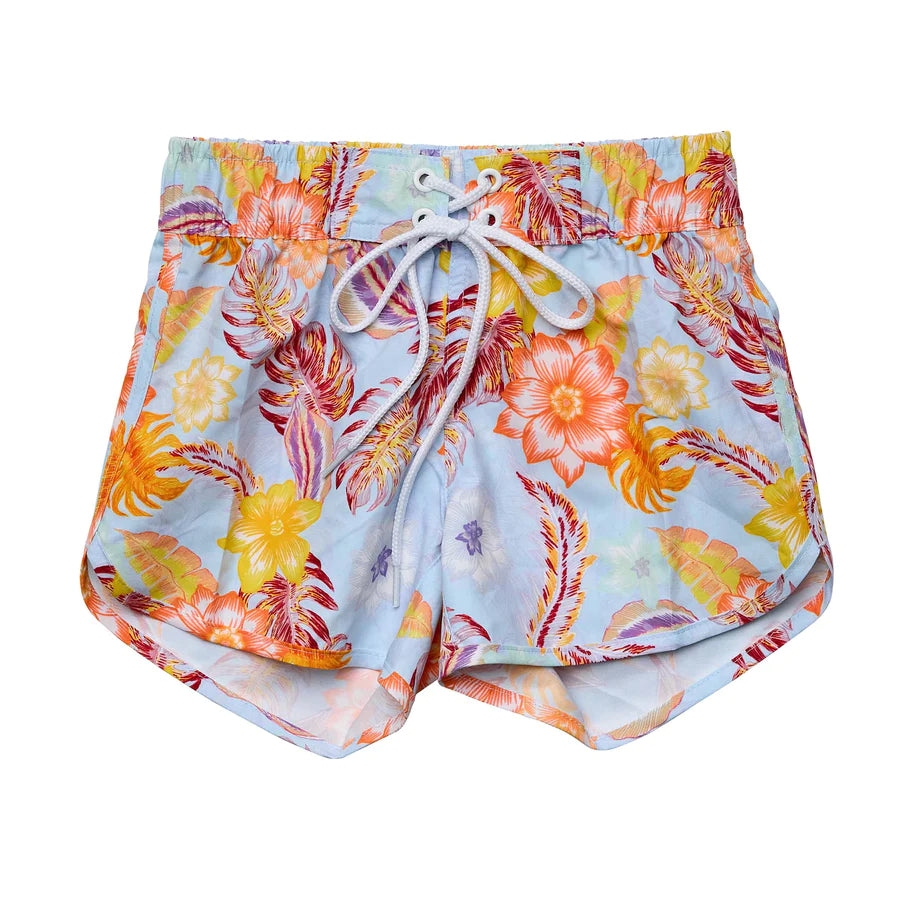GIRLS SWIM BOARD SHORTS Teak and Ivy
